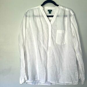 Roots Linen shirt size LG